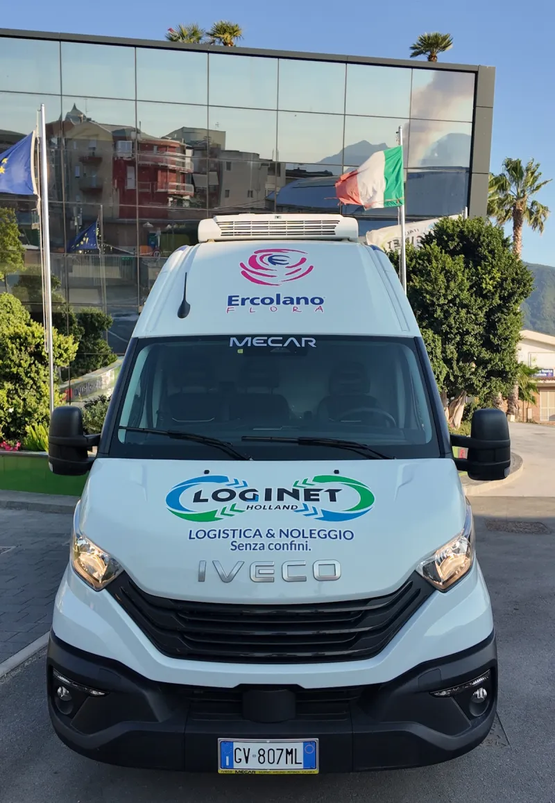Loginet Iveco Daily van, front view