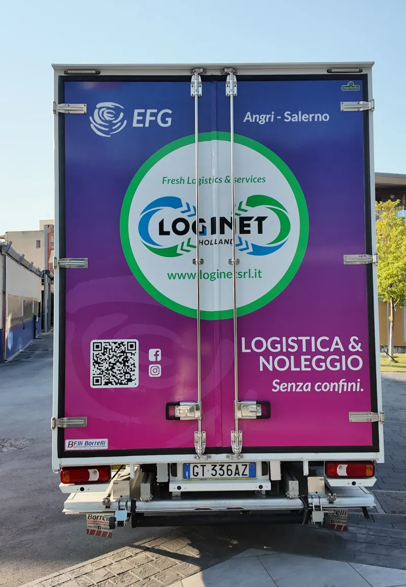 Loginet refrigerated load area, rear view